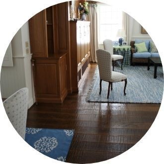 hardwood floor in a living room